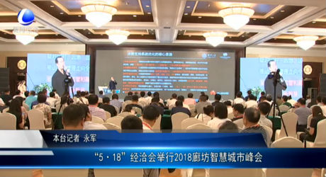“5·18”經(jīng)洽會(huì)舉行2018廊坊智慧城市峰會(huì)
