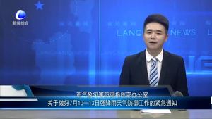 市氣象災(zāi)害防御指揮部辦公室關(guān)于做好7月10—13日強降雨天氣防御工作的緊急通知