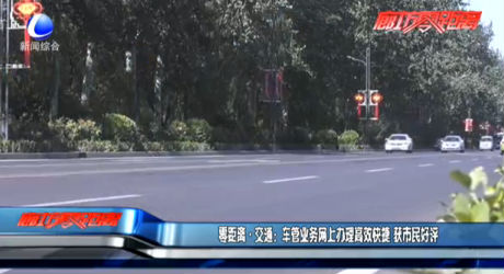 零距離交通：車管業(yè)務(wù)網(wǎng)上辦理高效快捷 獲市民好評(píng)