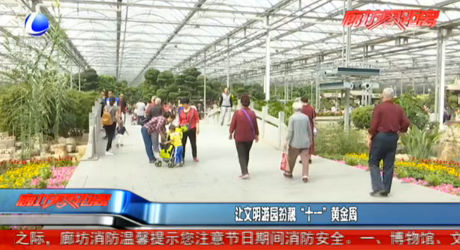 讓文明游園扮靚“十一”黃金周