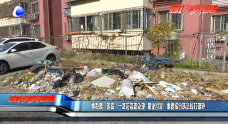 一堆垃圾難處理 物業(yè)回復：需要綜合執(zhí)法局打招呼