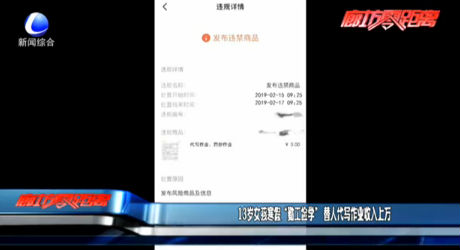 13歲女孩寒假“勤工儉學(xué)” 替人代寫作業(yè)收入上萬(wàn)