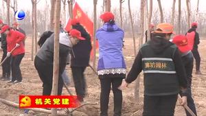 市直工委組織市直機(jī)關(guān)黨員志愿者義務(wù)植物