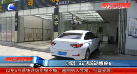 見財(cái)起意 一洗車工因盜竊車內(nèi)財(cái)物被刑拘