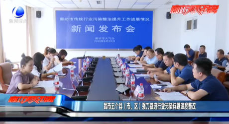 我市五個縣（市、區(qū)）強力推進行業(yè)污染問題深度整改