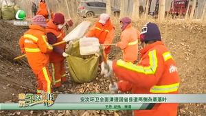 安次環(huán)衛(wèi)全面清理國省縣道兩側雜草落葉
