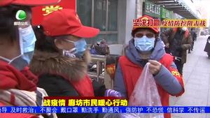 熱心居民送飯菜 溫暖堅守人員心