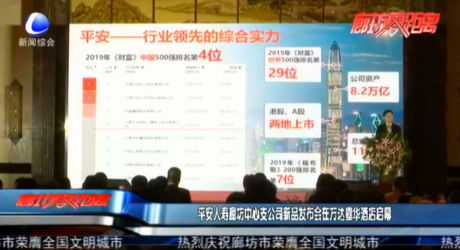 平安人壽廊坊中心支公司新品發(fā)布會在萬達嘉華酒店啟幕